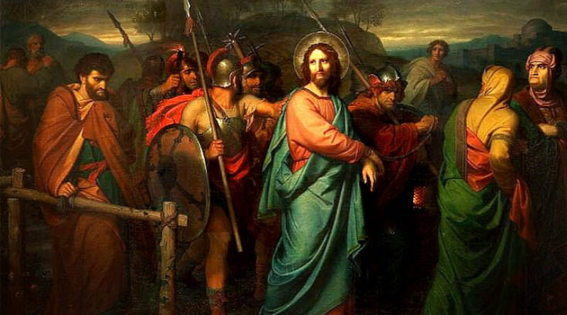 The arrest of Jesus Christ Painted by Heinrich Hofman